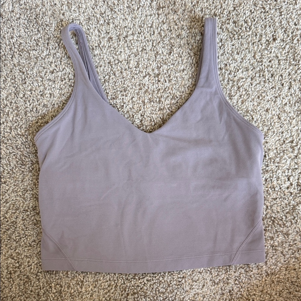 Lululemon pink ash align tank size 6
